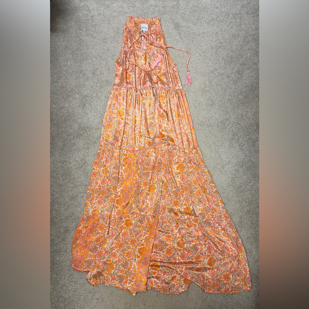 RAGA Floral Dress in Orange and Pink